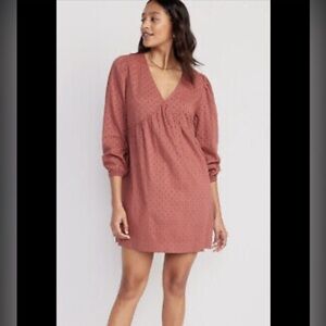 Old Navy Women's Long Sleeve Dress - Pink